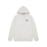 Dior Hoodie logo Embroidered Hoodie Sweatshirt Jacket Top Unisex Sports Casual OS Loose fit versatile style