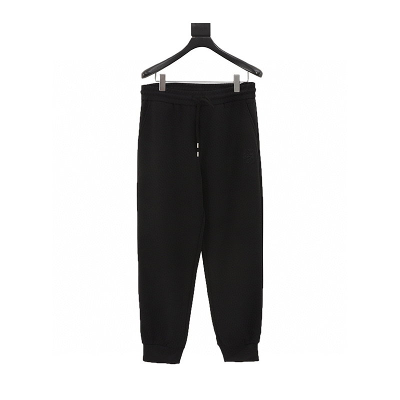 LOEWE Sweatpants 24Fw Dark Embroidery logo Suit Trousers for Men and Women