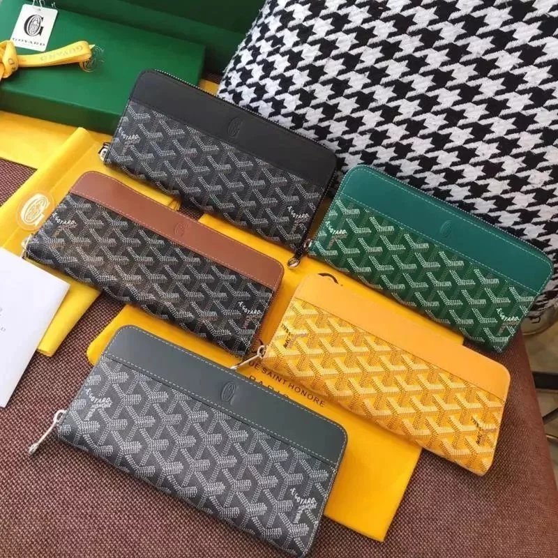 Goyard Bag Top version South Korea Surrogate Shopping Duty Free Latest Upgraded Version Men's Women's Zipper Long Purse Unisex Long Wallet Clutch Card Holder Coin Purse Multi-Color Optional Color Matching Classic19cm