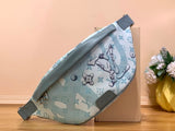 Louis Vuitton LV Men's Bag Top version 【】M22576Blue Green Water Drop Ink DISCOVERY Waist Bag Chest Bag Men's Messenger Bag