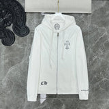 Chrome Hearts Hoodie Cross Hooded Sweater Loose Men's and Women's Zipper Hoodie