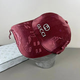 Gucci Hat Letter Printing logo Ripped Baseball Cap Sunshade Sun Protection Duckbill Cap Large Head Circumference Slimming Face Curved Brim Versatile Sports Hat Unisex Couple Style
