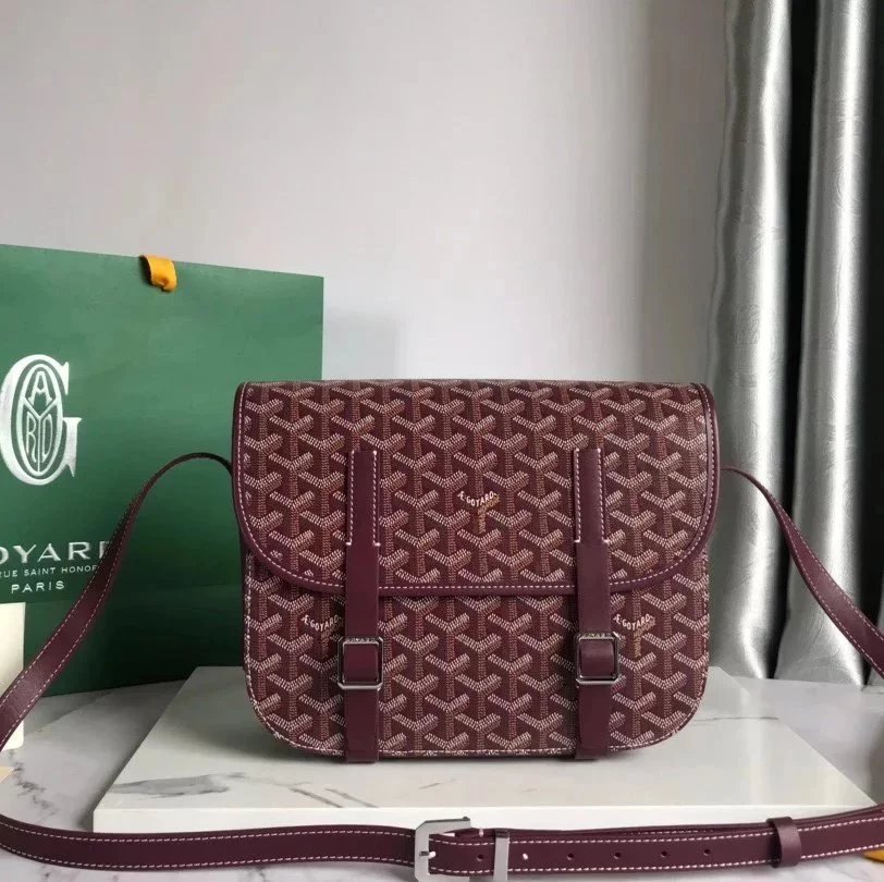 Goyard Bag Top version 【Highest Quality】Ge Jia Quan New Beédère Double Buckle Messenger Bag Men's Messenger Bag Messenger Bag Men's Bag Flap Bag Women's Cross-Body Bag Casual Backpack