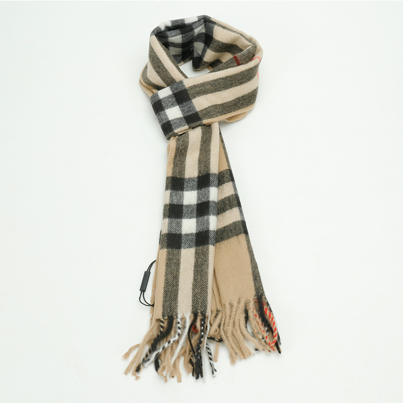 Burberry Scarf Classic Cashmere Large Plaid Long Scarf for Men and Women