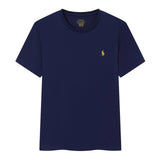 Ralph Lauren T-shirt D77Summer New Cotton round Neck Short Sleeve Men T T-shirt Solid Color Casual Fashion Half Sleeve Bottoming Shirt-CY