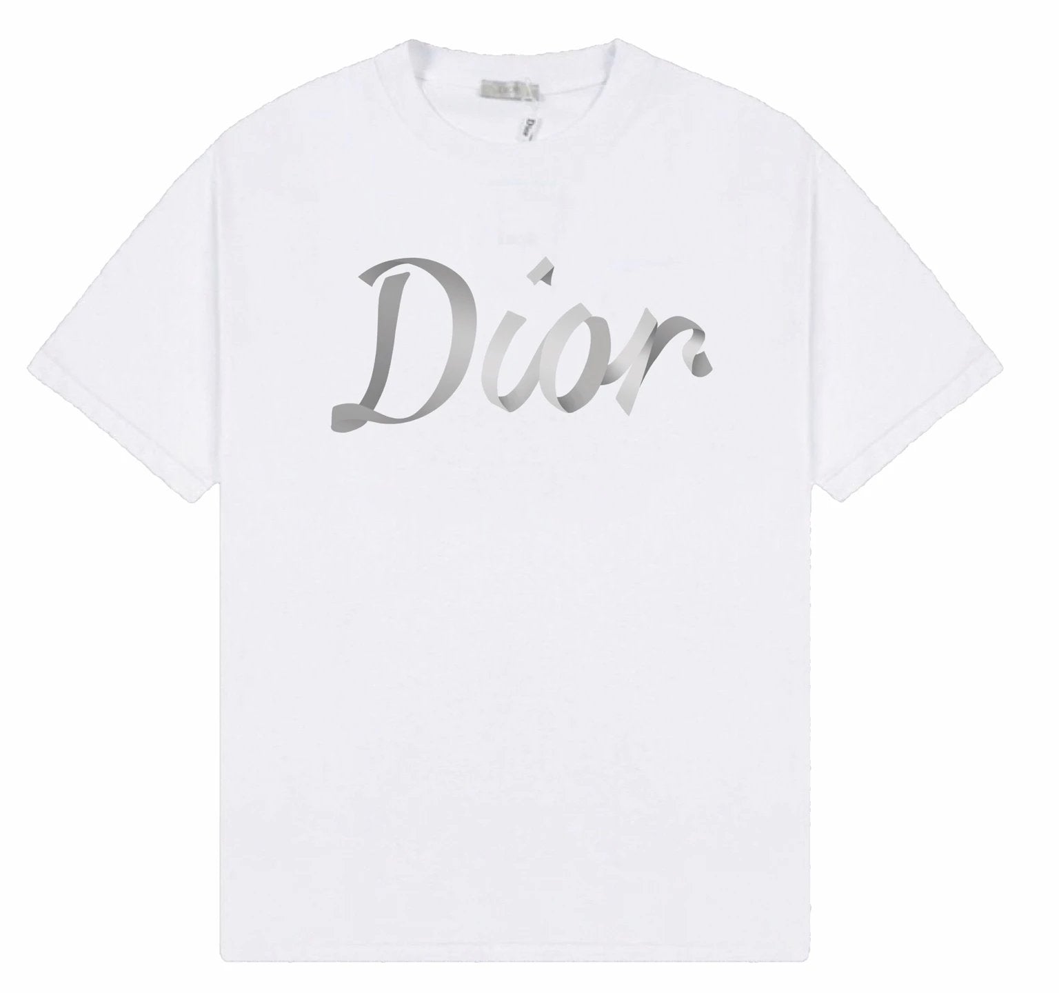 Dior T-shirt Unique Letter Print on the Chest logo round Neck Short Sleeve25ss New pure cotton T Unisex T-Shirt OS Loose Fit Base Shirt Top Half Sleeve T-Shirt