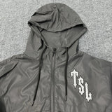 Trapstar jackets Black Reflective Windbreaker Tiger Head Logo Hooded Fashion Brand Coat Jacket Autumn Long Sleeve Trench Coat Shell Jacket