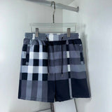 Burberry Shorts Classic Full Print Plaid logo Beach Shorts25ss New Five-Point Pants os Loose Quick-Dry Unisex Casual Trendy Brand Big Shorts5Pants