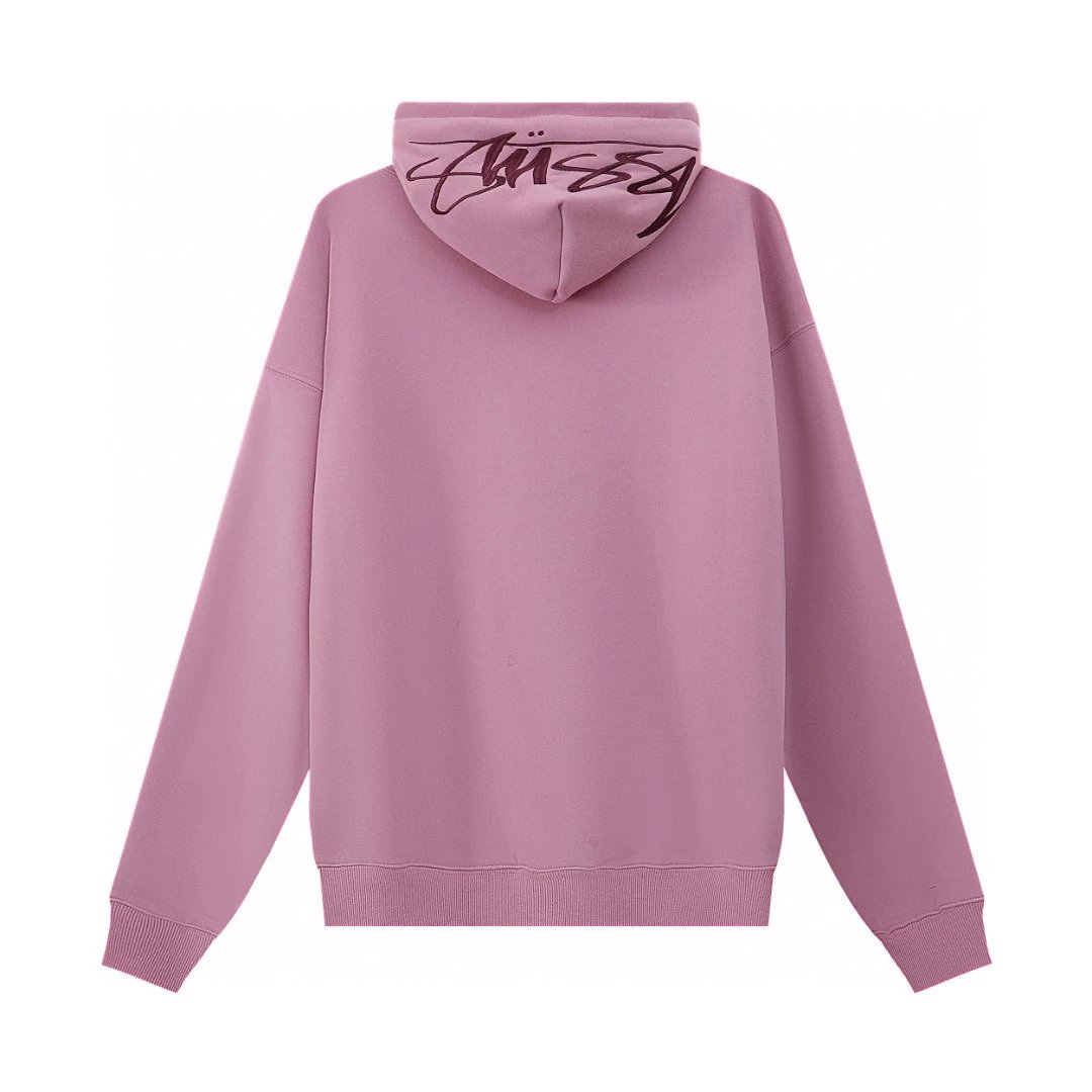 Stussy Hoodie Top Version SS22Trendy logo Embroidered Hoodie Same Style for Men and Women