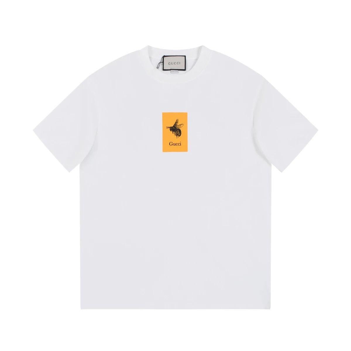 Gucci T-shirt Chest Small Bee Print logo round Neck Short Sleeve25ss New Pure Cotton Unisex Style T T-shirt OS Loose Fit Base Shirt Top Half Sleeve T-Shirt
