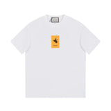 Gucci T-shirt Chest Small Bee Print logo round Neck Short Sleeve25ss New Pure Cotton Unisex Style T T-shirt OS Loose Fit Base Shirt Top Half Sleeve T-Shirt
