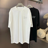 Louis Vuitton LV T-shirt Chest Brand Letters logo round Neck Short Sleeve25ss New pure cotton T Unisex T-Shirt OS Loose Fit Base Shirt Top Half Sleeve T-Shirt