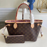 Louis Vuitton LV Women's Bag Top version Original Leather NEVERFULL Small Shopping Bag Presbyopic Chessboard Shopping Bag Shoulder Portable Mother and Child Bag Mummy Bag Women's Bag M41000N41362N41364M41362