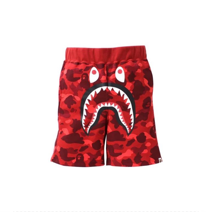 Bape Shorts Top Version Fashion Brand Shark Shorts Camouflage Men's and Women's Same Casual Five-Point Sports Pants