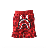 Bape Shorts Top Version Fashion Brand Shark Shorts Camouflage Men's and Women's Same Casual Five-Point Sports Pants