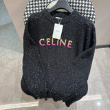 Celine Sweater Gypsophila Unisex Style2023Autumn Winter New Knitted Crew Neck Sweater Pullover