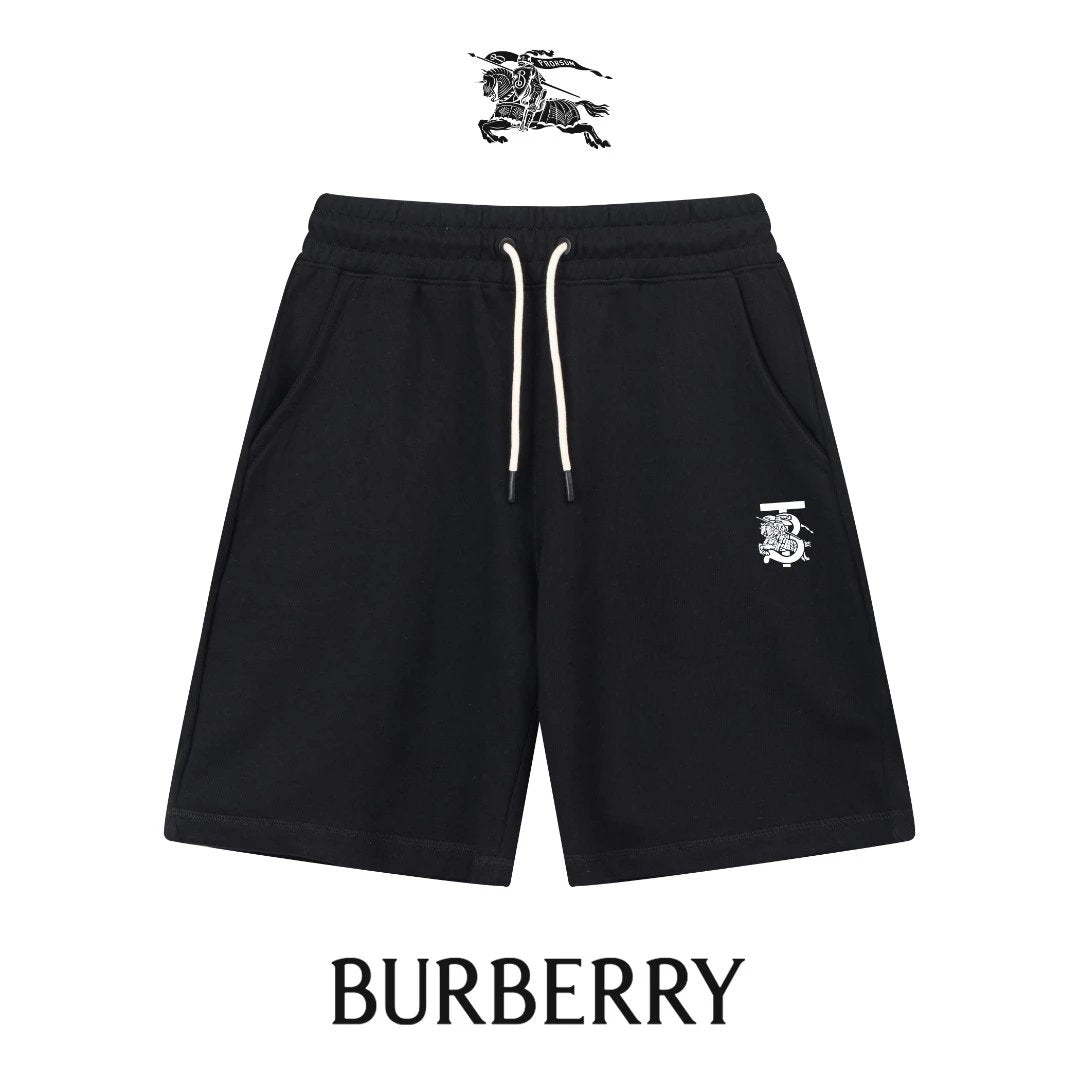 Burberry Shorts B Letter Embroidery logo Five-point Shorts25ss New Drawstring Casual Summer Pants5Two-in-One Casual Sweatpants for Men and Women, Pure Cotton Joggers