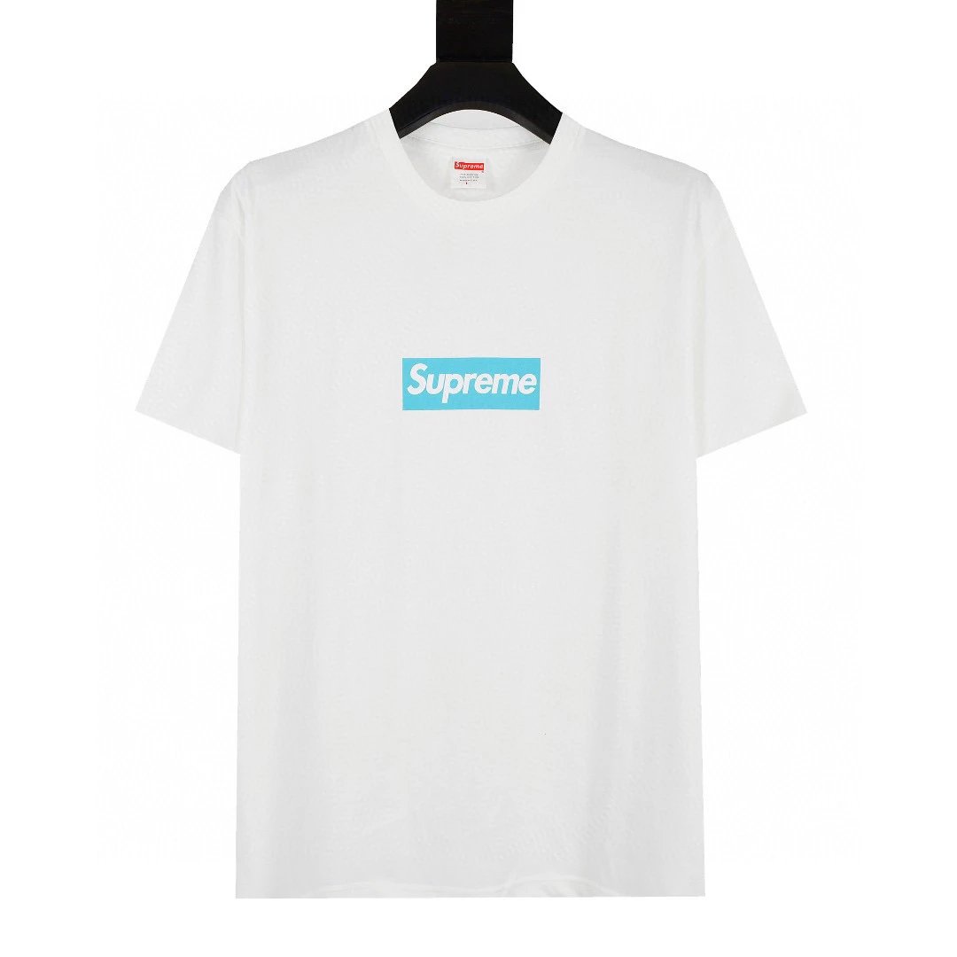 Supreme T-shirt Top Version Short Sleeve T T-shirt Men's Summer Trendy Women's New Loose Half-Sleeve Top Cotton Official Website Flagship