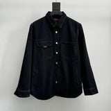 Gucci Jackets Stone Washed Embroidered Denim Shirt Jacket Casual Loose Turn-down Collar Shirt Cardigan Unisex os Version24ss Autumn and Winter New Products