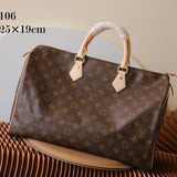 Louis Vuitton LV Women's Bag 【Version】M41112Required S*PEEDY25Presbyopic Pillow Bag M41113speed30Handbag M41112Checkerboard N41367Shoulder Messenger Bag Handbag Shoulder Bag Messenger Bag Women's Bag N42373White Plaid M41106Large Size40