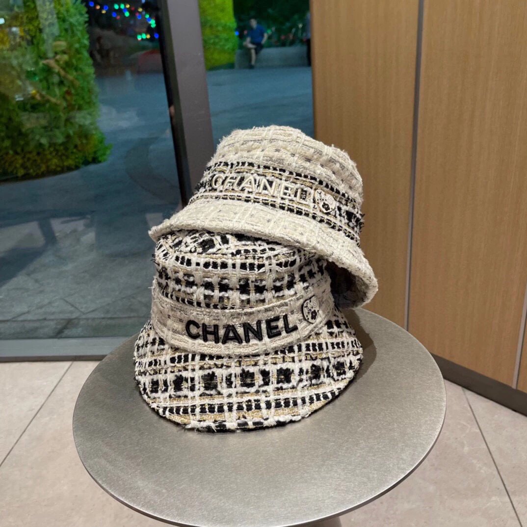 Chanel Hat 2023Four Seasons New Official Website High Version Original Order Hot Sale Shipment Bucket Hat1:1Publishing，Very Classic Classic，Popular Retro Beauty，Necessary for Going out，Classic Never out of Date