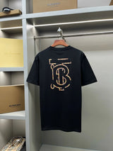 Burberry T-shirt TB Embroidery with Post-Print logo round Neck Short Sleeve25ss New pure cotton T Unisex T-Shirt OS Loose Fit Base Shirt Top Half Sleeve T-Shirt