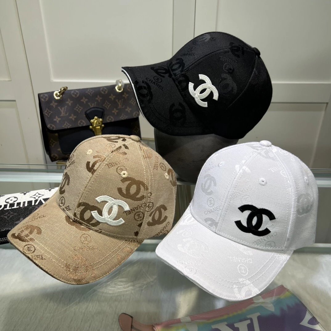 Chanel Hat Hat High-End and Fashionable Chanel】New Embroidered Simple Baseball Cap，New Shipment，Big Brand's Same Style Super Easy to Match，Hurry up and Buy It！