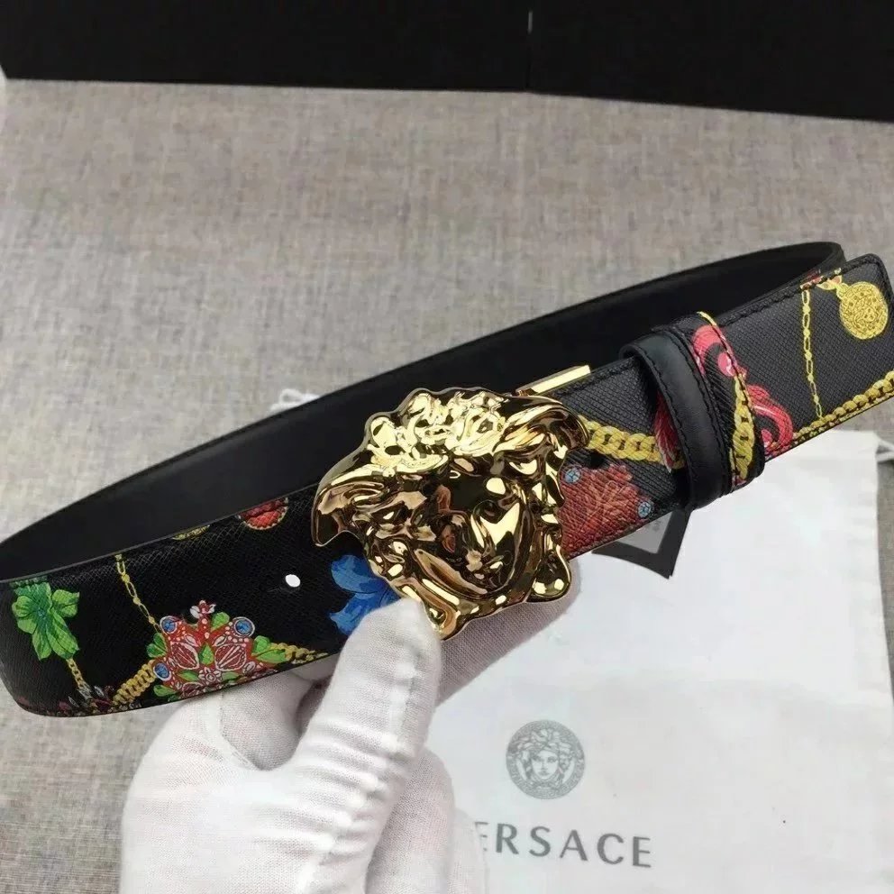 VERSACE Belt Top version Men's Leather Belt