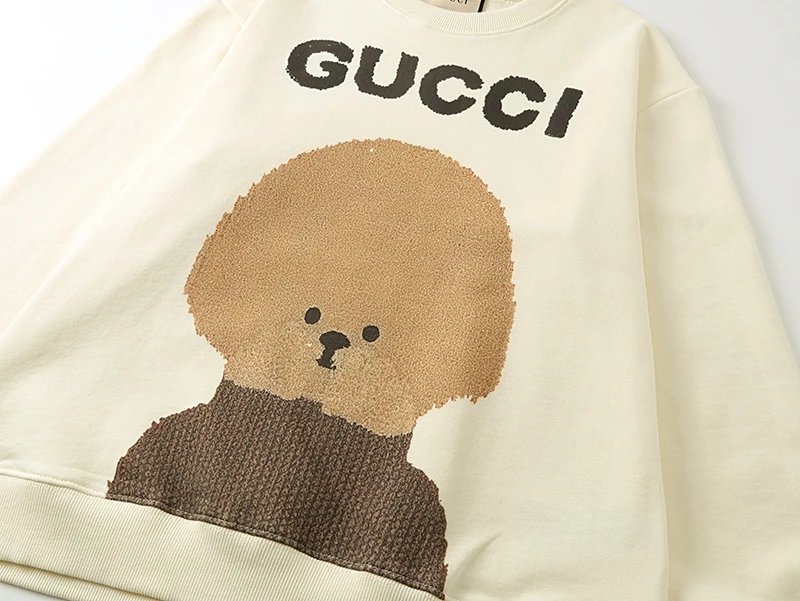 Gucci Hoodie Cartoon Character logo Round Neck Sweatshirt Long Sleeve Base Shirt Jacket Top Fashion Unisex Sports Casual Loose Fit Versatile Autumn Winter New Arrival