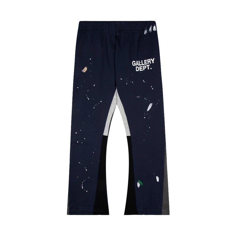 Gallery Dept Sweatpants Classic Hand-Painted Paint-Splashing Style Graffiti Printed Stitching Cotton Sweat Pants Men's Casual Trousers-CY