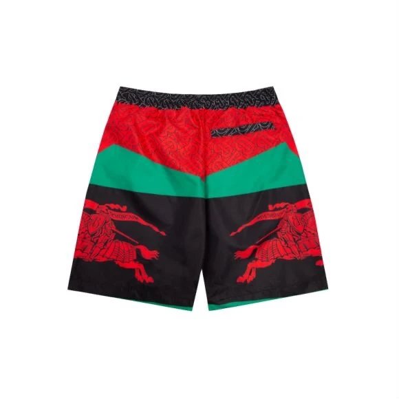 Burberry Shorts Color Block Beach Shorts Five-Point Shorts os Loose Quick-Dry Unisex Casual Trendy Brand Big Shorts25ss New Product5Pants