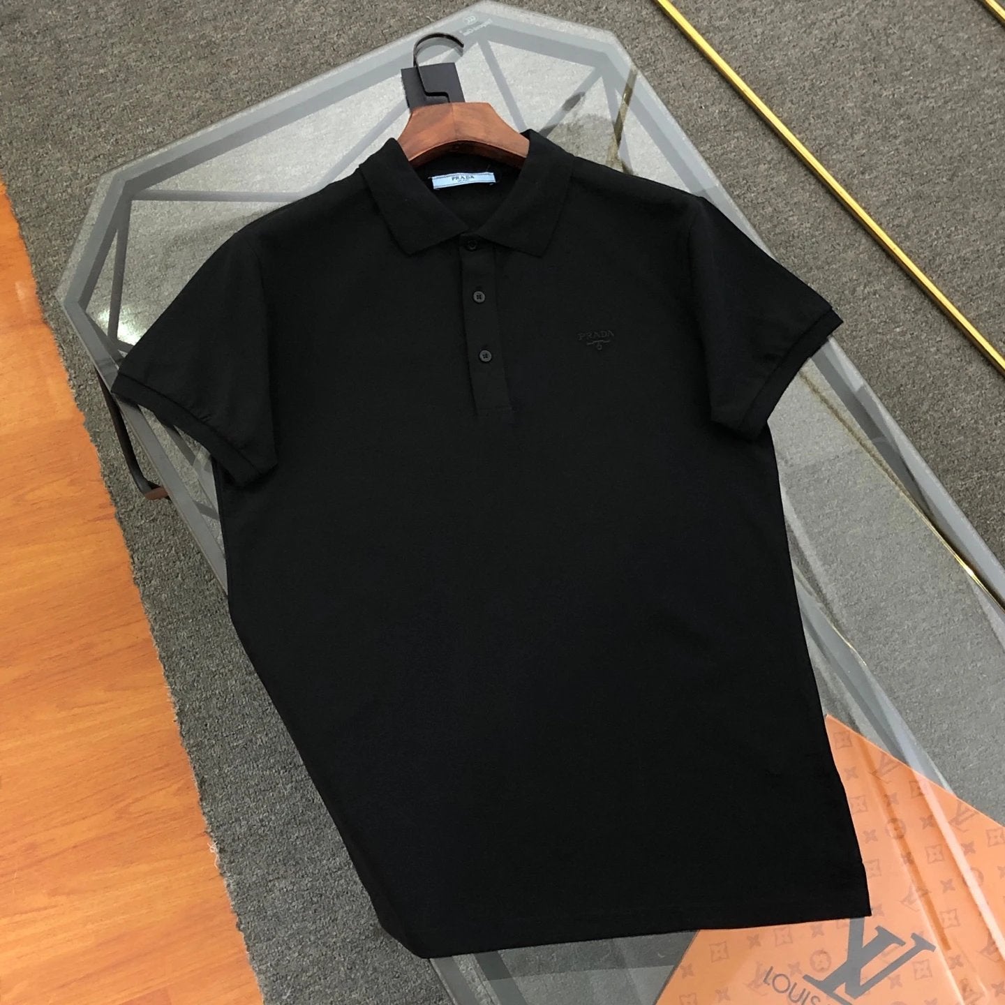 PRADA T-shirt Chest Letter Triangle Badge logo Embroidery POLO Shirt Lapel Short Sleeve25ss New Unisex Commuter Short Sleeve Summer Loose Fit T Business Shirt Plus Size T-Shirt