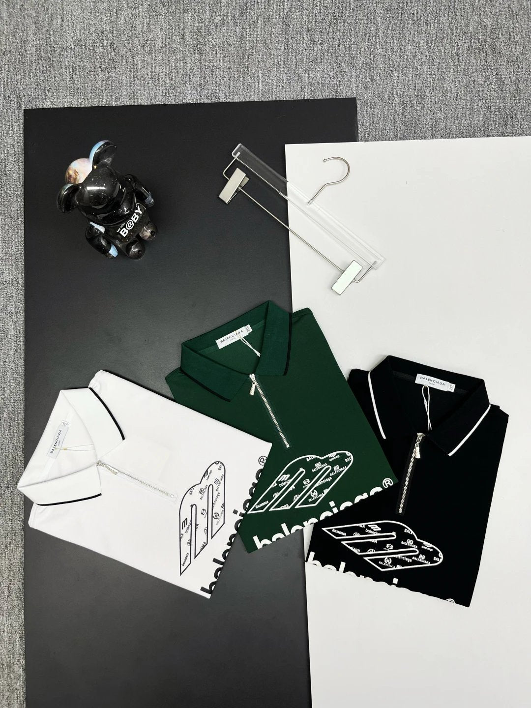 Balenciaga T-shirt Chest Letters logo Embroidery POLO Shirt Lapel Short Sleeve25ss New Unisex Summer Short Sleeve OS Loose T Business Half Sleeve Shirt Plus Size T-Shirt