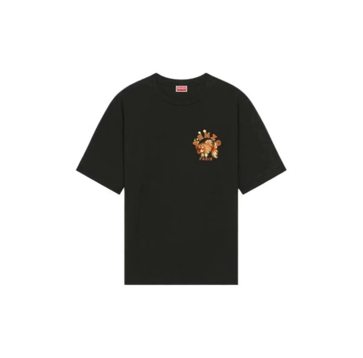 Kenzo T-shirt Top Version Tiger Tiger Head Counter Same Pure Cotton Summer Men and Women Same Fashion Loose All-Matching2024New Short Sleeve T T-shirt