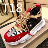 Versace Chain Reaction shoes Vasaki Couple Shoes Dad Shoes Platform Men's Hight Increasing Shoes Trendy All-Match Sports Casual Shoes for Women cf27