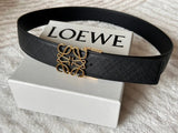 LOEWE Belt Top version Belt Genuine Cattlehide Leather Surface Original Single Original Single Double-Sided First Layer Original Cowhide4.0Men's Leather Belt Man's Belt Men's Belt Business Casual Pants Belt Men's Business Casual Belt Belt Men's High-End B