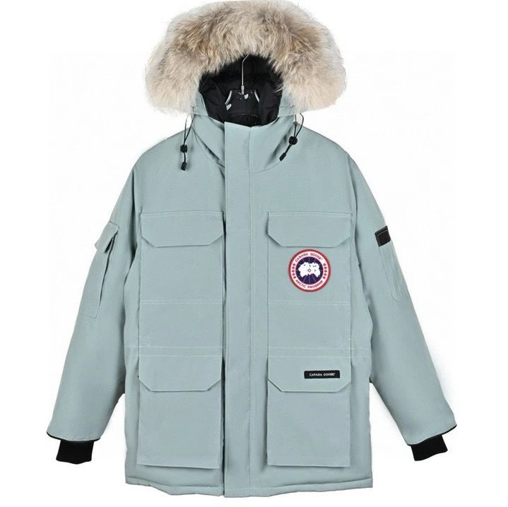 Canada Goose Down Jacket Top Version08Parka Couple Workwear down Jacket Men's and Women's Mid-Length2024Winter Ski Suit