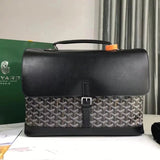 Goyard Bag Top version 【Original Leather】New Men's Briefcase Brand New Citadin Messenger Bag Shoulder Bag Men's Handbag Business Formal Wear Briefcase Casual Tote Bag Computer Bag Briefcase Men's and Women's Bags