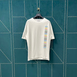 Dior T-shirt Rainbow Diagonal Letter Print on the Chest logo round Neck Short Sleeve25ss New pure cotton T Unisex T-Shirt OS Drop Shoulder Loose Fit Base Shirt Top T-Shirt Short Sleeve