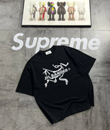 Arc'teryx T-shirt Chest Brand Print logo round Neck Short Sleeve25ss New pure cotton T Unisex T-Shirt OS Loose Fit Base Shirt Top Half Sleeve T-Shirt