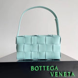 Bottega Veneta Women's Bag Top version Original Genuine Goods Leather Yang Mi Brick Underarm bag2022New Original Surrogate Shopping-Grade Large Plaid Woven Soft Lambskin Shoulder Bag Underarm Bag BRICKCASSETTE Underarm Bag Handbag Women's Bag