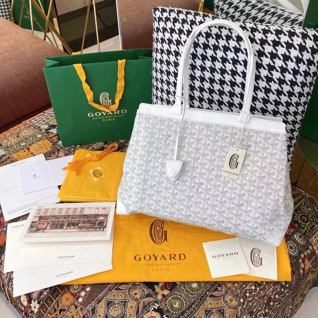 Goyard Bag Top version 2021New Women's Bag bellechasse Classic Shopping Bag One-Shoulder Portable Underarm Bag Commuter Bag Tote Bag Leather Patchwork Briefcase tote Bag