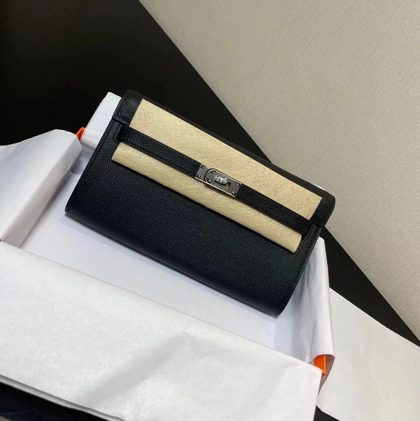 Hermes women's bag Top version hermeskellywoc2021New Second Generation Mini Kelly Bag togoWOC Import Epsom Women's Leather Shoulder Crossbody Bag