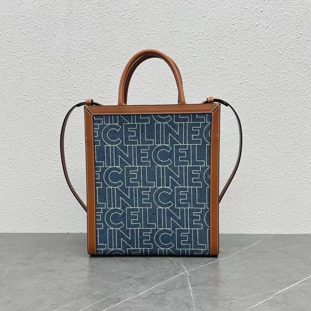 Celine women's bag Top version 【Level Surrogate Shopping】New TriompheMiniTote Tote Arc De Triomphe cabas Presbyopic Tote Vertical Mini Phone Bag Medium Presbyopic Portable Shopping Bag Shoulder Bag Messenger Bag Selin Women's Bag Men's Bag191542194372