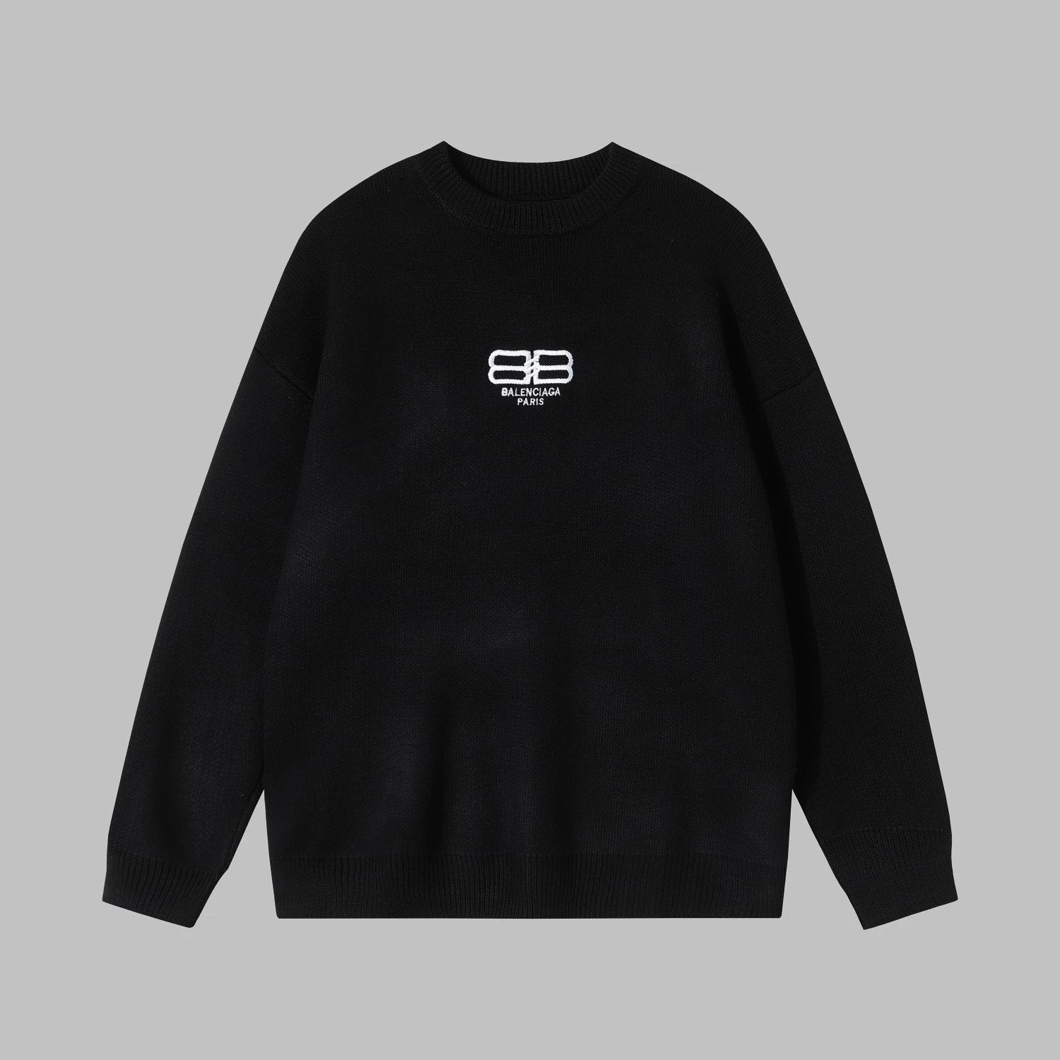 Balenciaga Sweater Classic Lock Button Round Neck Sweater Long Sleeve Pullover Unisex Thickened OS Loose Fit Top Versatile Casual Jacket Lazy Style