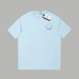 Dior T-shirt Front and back cat embroidery logo round Neck Short Sleeve25ss New pure cotton T Unisex T-Shirt OS Loose Fit Base Shirt Top Half Sleeve T-Shirt