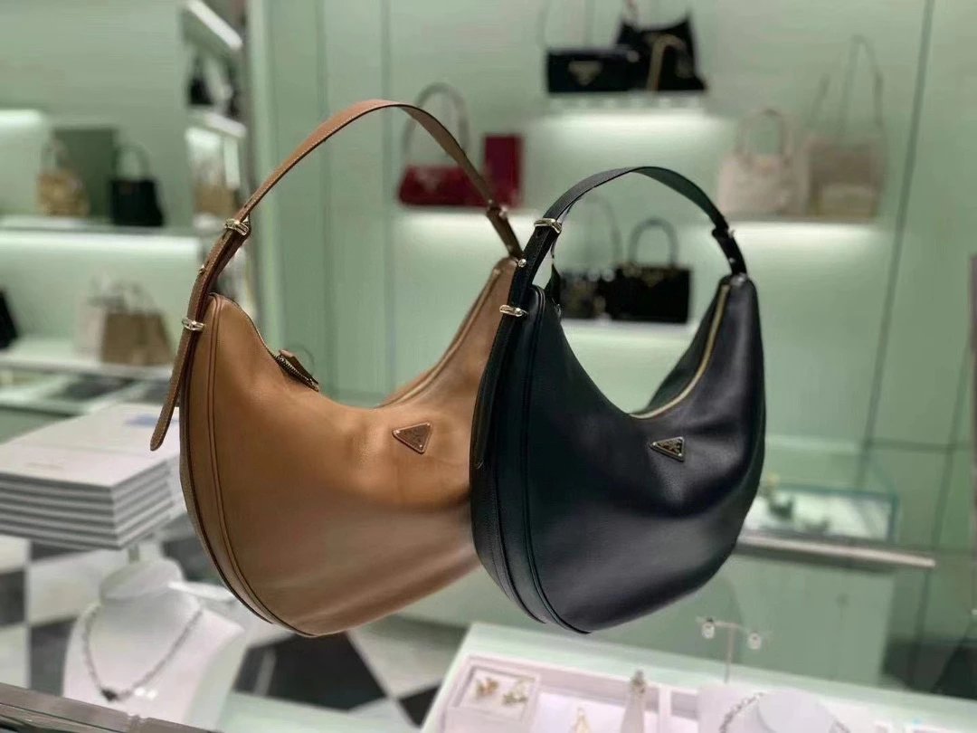 PRADA Bag Top version Latest Version Moon Large Handbag Messenger Bag Shoulder Bag Underarm Bag Handbag Women's Bag1BC212