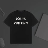 Louis Vuitton LV T-shirt Chest Letter Print logo round Neck Short Sleeve25ss New pure cotton T Unisex T-Shirt OS Drop Shoulder Loose Fit Base Shirt Top T-Shirt Short Sleeve