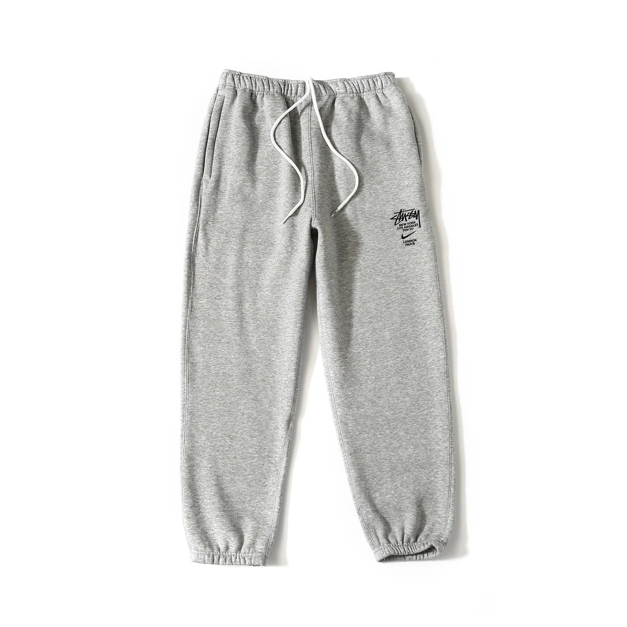 Stussy Sweatpants Top Version Joint-Name Sweatpants Trousers Joint-Name Embroidery logo Autumn and Winter Sports Pants Pants