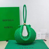 Bottega Veneta Women's Bag Top version 【Version Original Leather】Free Counter Packaging2022New TurnBagBottegaVeneta Golden ball jodie Underarm bag hobo Bag Ingot Bag Golden Balls Adjustable Buckle Brand New Woven Bag Women's Bag Golden Balls Bag Metal Bea